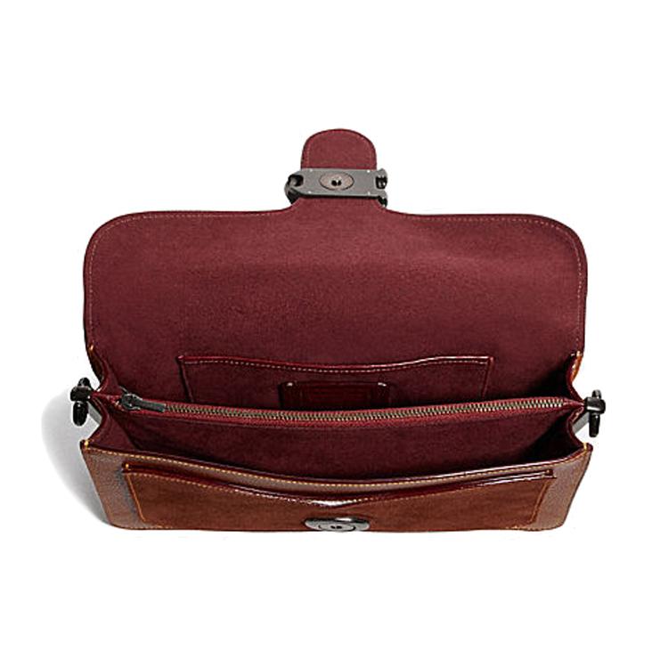 New COACH Cow Leather God Of Wine Bag, Shoulder Bag, Portable Crossbody Bag Women's Orange 79334-V5L4A