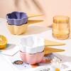 Kreatives Dessertschalen-Set Niedliche Keramik-Griffschale im koreanischen Stil Eisbecher Obstschale Haushaltsgeschirr