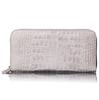 FRANCK ROSSINI: Denna vackra, lätta och lättanvända långa plånbok för kvinnor har kalvskinn med inbäddat glitter från italienska LIFE