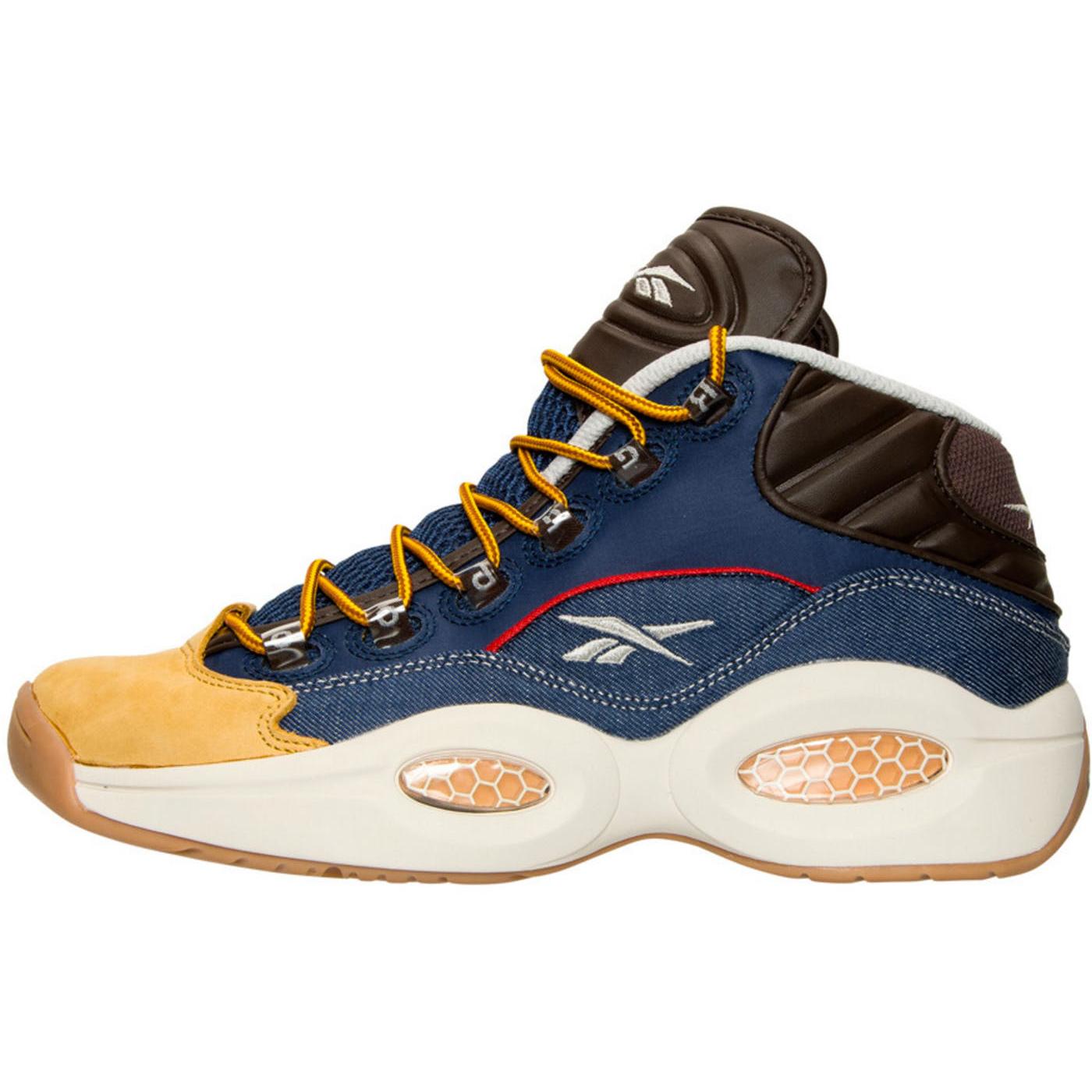 Reebok Question Mid Dress Code AR0252 40.5 синий/жёлтый