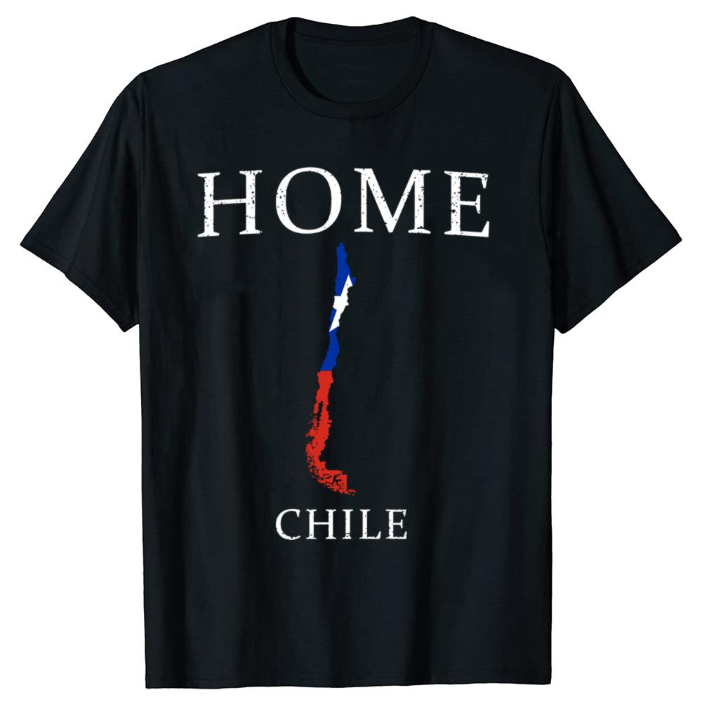Funny Chilean HOME CHILE Country Flag and Map T Shirts Men Cotton Humor Streetwear Tee Shirt Short Sleeve Unisex Loose Clothing
