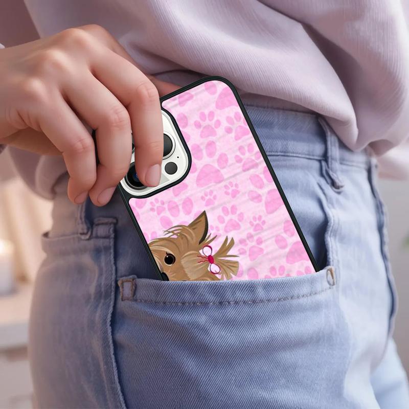 Yorkshire Terrier Dog Phone Case For iPhone 17 Air 15 16e 14 13 Pro Max Coque 12 11 Pro Max PLUS cover