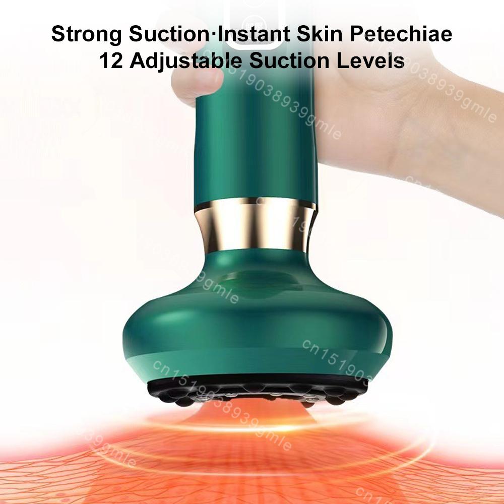 Elektrisk Vakuum Koppemassasje Gua Sha Terapi Apparat Helse Skraping Anti Cellulitt Apparat Meridian Terapi Fettforbrenning