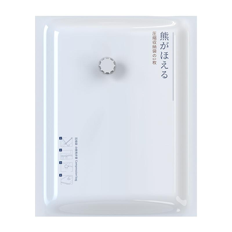 Clothes Storage Bag With Valve Clear Border Bedding,Space Saving Bag Clothes Sorting Packaging Folding Compression Storage Bag