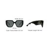 Gucci Personality Frame Sunglasses Black Irregular Shape Unisex Sunglasses GG0956S_003