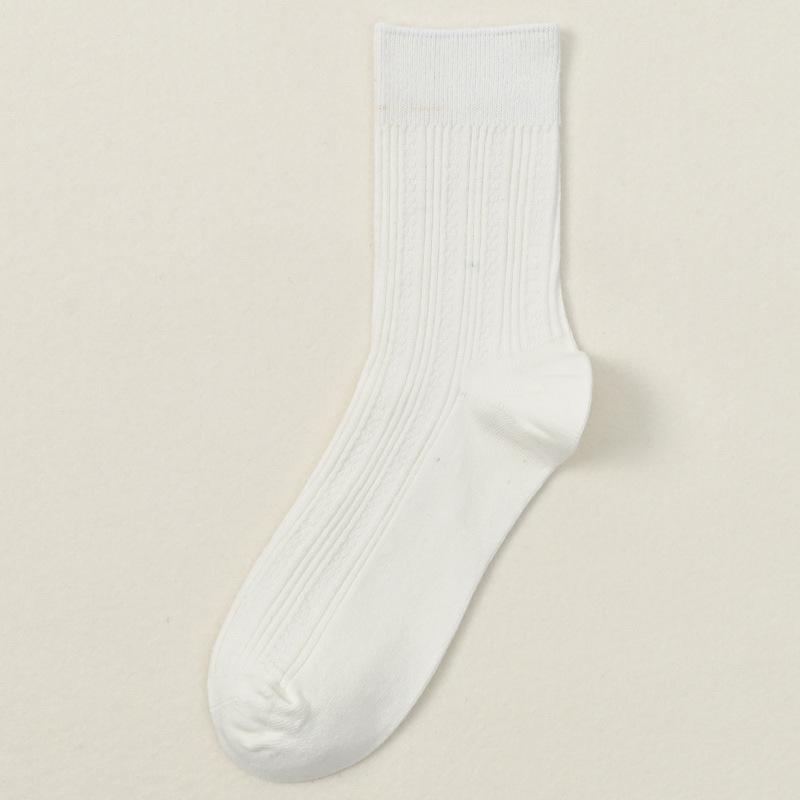 5 Pairs of Male Spring and Autumn High Grade Comfortable Cotton Sweat Absorbing Breathable Deodorizing Socks