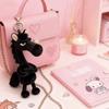 Lucky Black Horse Plush Keychain Animal Bag Charm Pendant Arrogance Pony Kawaii Year Of The Gifts Cuddly Stuffed Fluffy Huggable Comfort Adorable Soft