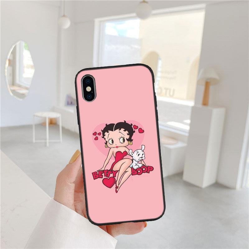 

PP8 B-Bettys Art B-Boops Soft Shell Phone Case for OPPO A3 Pro A72 A74 A76 A77 A77S A78 A79 A94 A95 A18 A40M A58 OPPO A77 5G