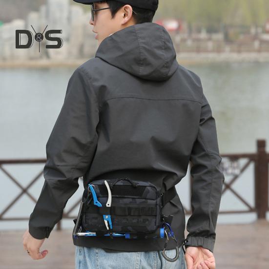 Rybářská náprsní taška Vodotěsná Oxford látka Lehká vesta Vak Velkokapacitní Outdoor Kempování Turistika Lov Rybářské vybavení Batoh