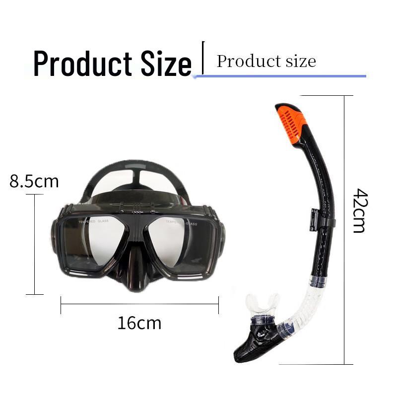 WEZHO Silicone HD Diving Mask & Snorkel Set