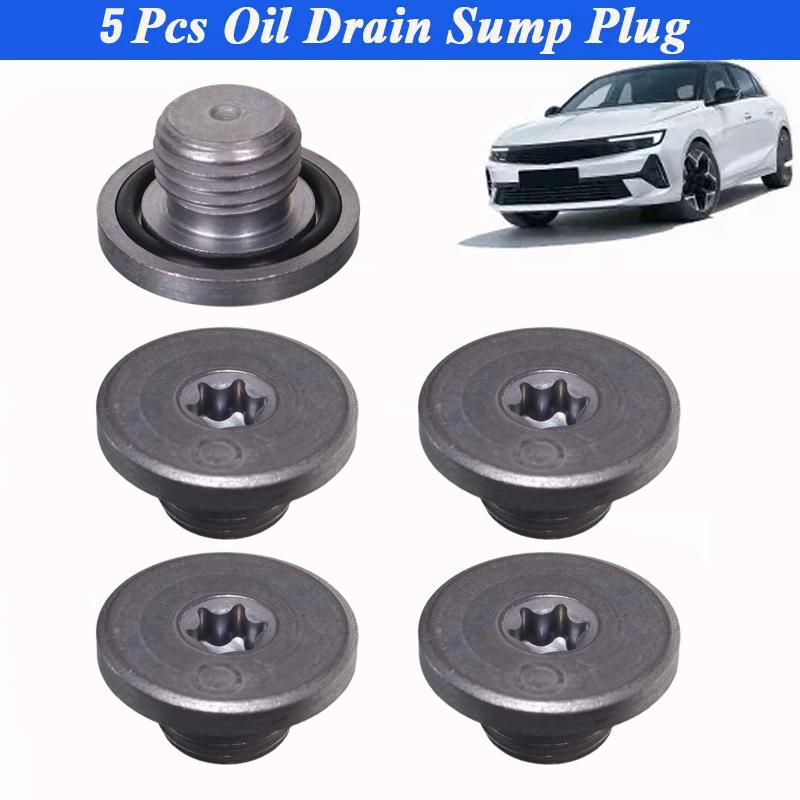 5Pcs Engine Oil Pan Drain Sump Plug Screw Bolt Steel M14 X1.5 For Vauxhall Astra J H CORSA B C