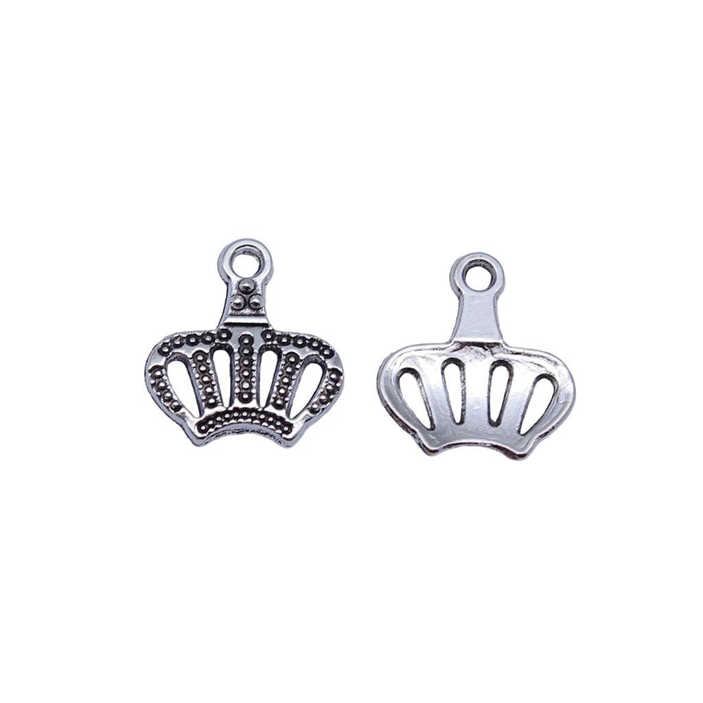 Crown Charms Multi Color Alloy Pendants For Royal Princess Jewelry Accessories