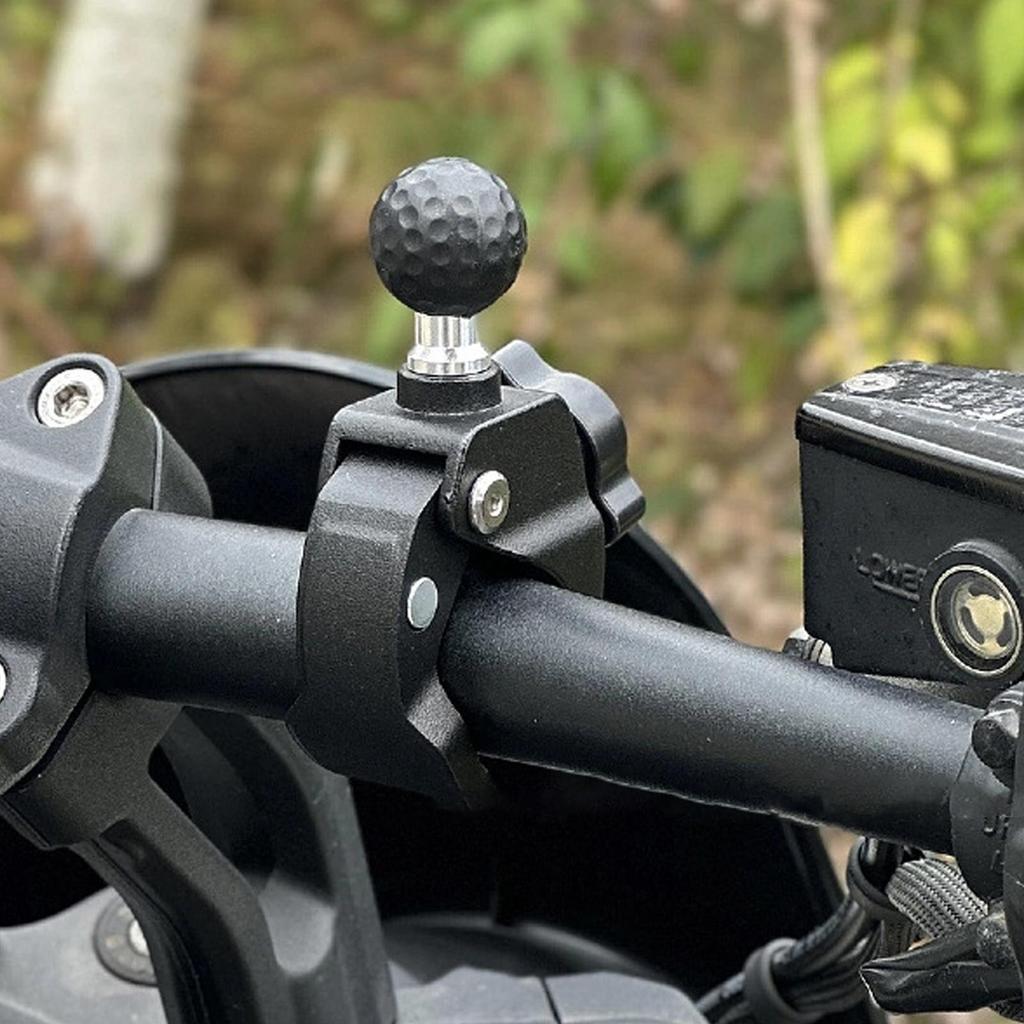 Action Camera Mount Aluminum Alloy Strong Clamp Ball Head Motorcycle Bracket Clip Ball Head Accessories Sports Camera Fixed Base