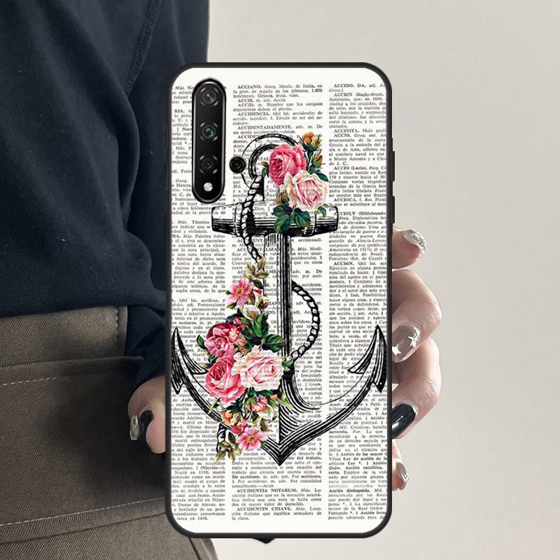 Anchor Sea Beach For Huawei Nova 9 10 SE 5T 12s 12i 11i Y91 Y90 Y60 Y70 Y72 Y61 P20 P40 P30 Lite P60 Pro Case
