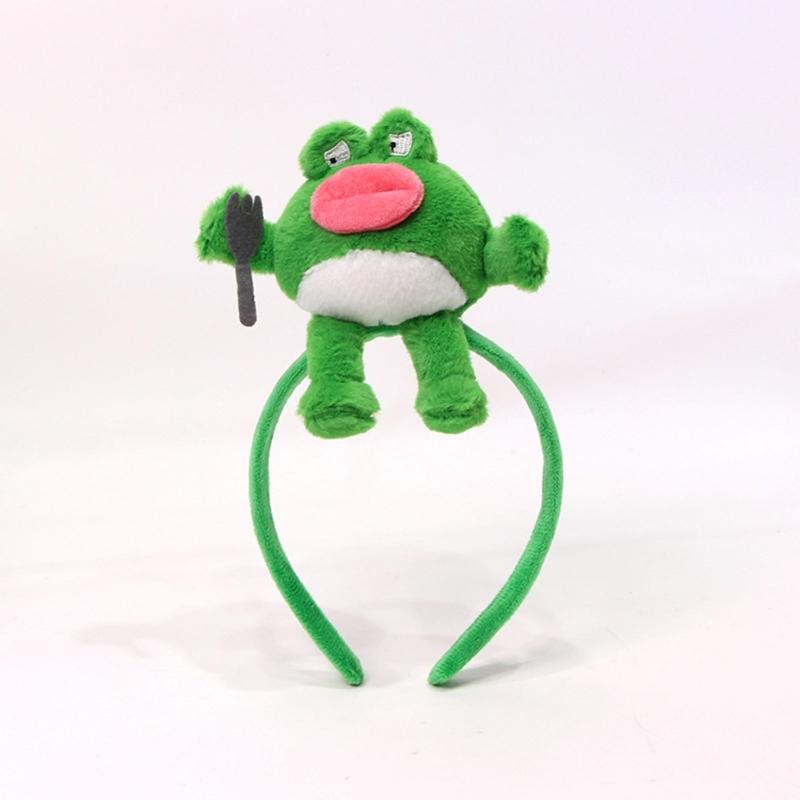 Cartoon Headbands Plush Animal Hairhoop For Kids Teens And Adult Fun Fashion Face Washing Hairband Party Accessories