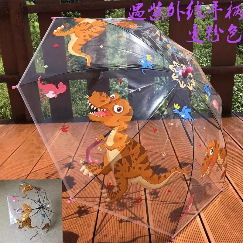 Nouvelle équipe d'ingénierie de camion de pompiers parapluie transparent pour enfants maternelle créatif mignon dessin animé bébé étudiant garçon parapluie