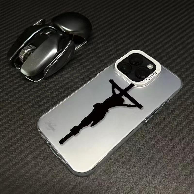 

Cross Pattern Case for iPhone 13/14/15/16/17 Pro - European & American Style, Hard 14 Pro Max