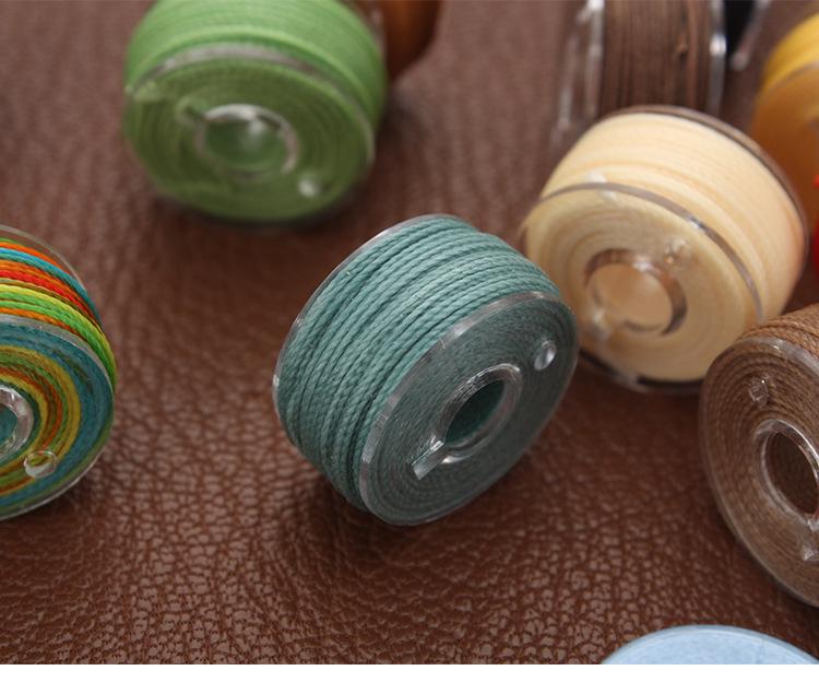 Set of 25 Colored Round Waxed Cords (130g) for Sewing, Beading & Weaving - 0.45/0.55/0.65mm