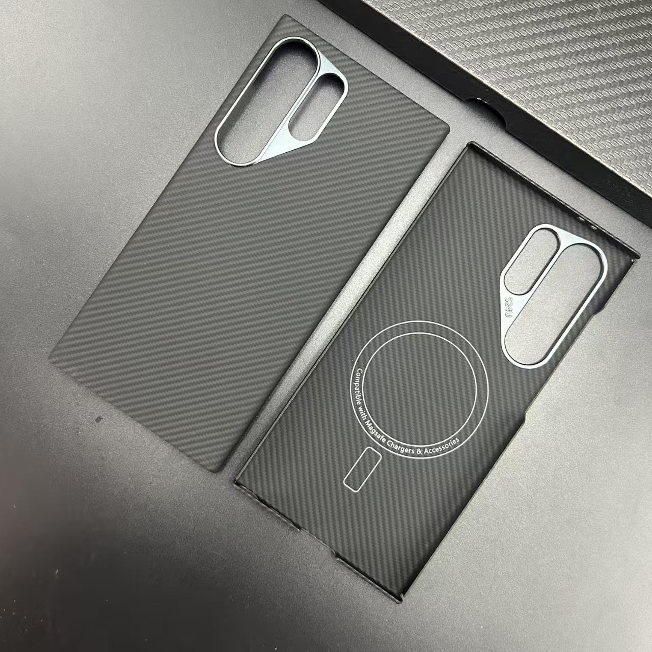 

Чехол из углеродного волокна для Samsung galaxy S23 S23+ S23Ultra со встроенной железной пластиной, магнитный автомобильный держатель, чехол из арамидного волокна magsafe for galaxy S23 Plus