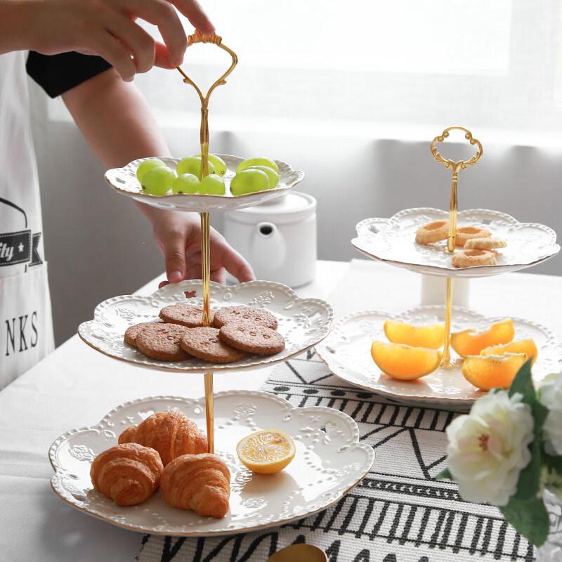 European Creative 3-Tier Ceramic Cake Stand
