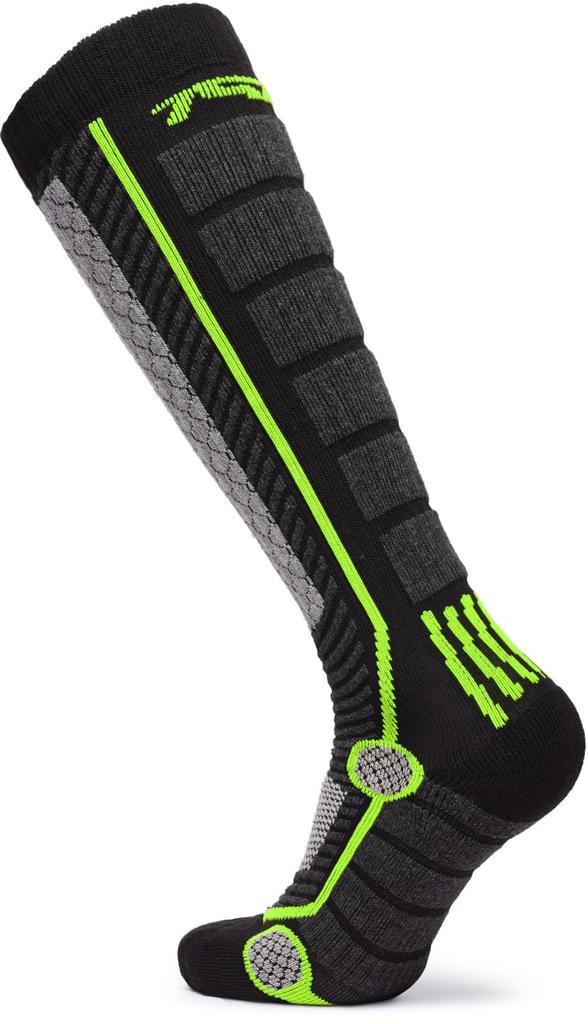 Tesla Ski- und Snowboard-Kompressionssocken Motorrad Outdoor und Socken, 2-Paar-Set, Dick, Kaltwetter, Kniehoch, Schweißableitend, Schnelltrocknend,