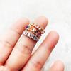 Ring Colourful Dancing Stones  Summer  New Fine Jewerly Romantic Gift For Women In   Copper