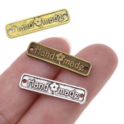 50vnt Vintažiniai rankų darbo Raštai Drabužiai Metalinės Etiketės Dekoracija Pasidaryk pats skiautinis Moteriški Krepšiai Žymos Priedai Priedai
