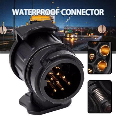 13 Pin To 7 Pin Towing Adaptor Trailer Caravan Truck Towbar Car Plug Adapter 12V Waterproof Electric Socket Converter Connector