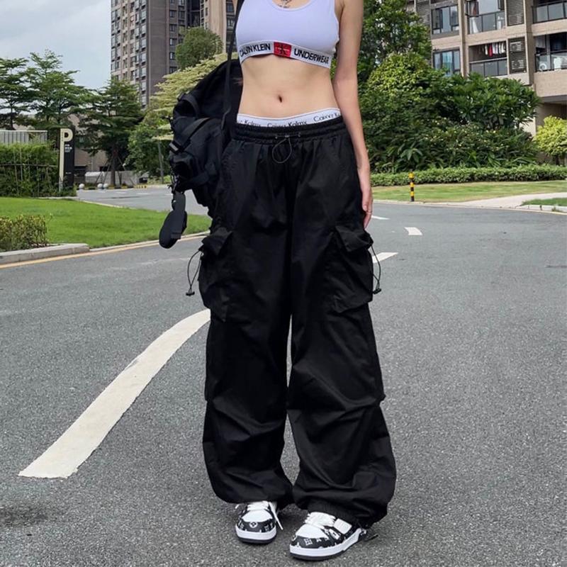 パンツ nuit.drawstring cropped cargo Cropped Drawstring Hem Cargo Pants