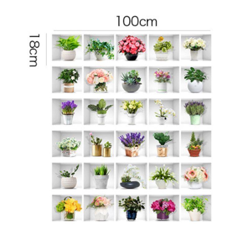 6pcs/set Potted Plant Staircase Stair Riser Floor Sticker Adhesive DIY S top sale