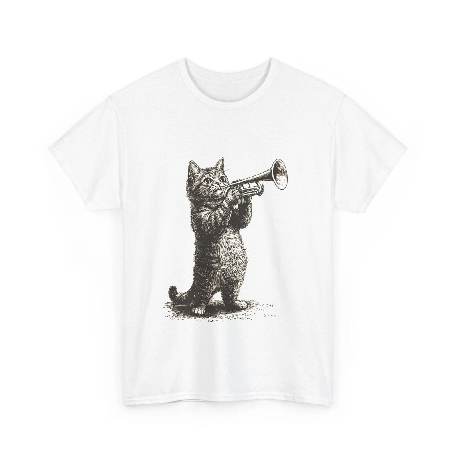 Cat Lover T-Shirt for Men & Women – Cute Funny Graphic Cat Print M