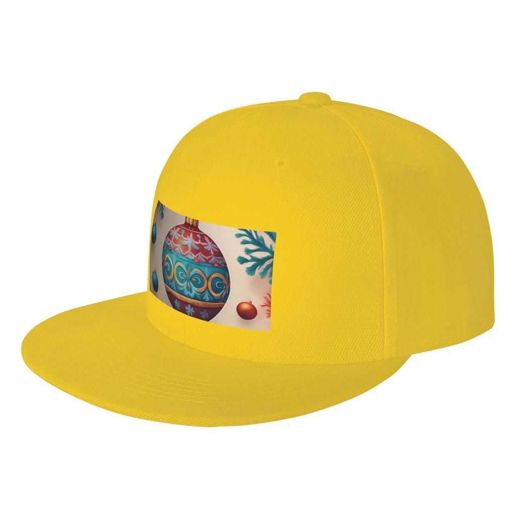 Fashion Christmas OrnaUnisext Flat Brim Sun Hat Cycling And Running Cap Womens