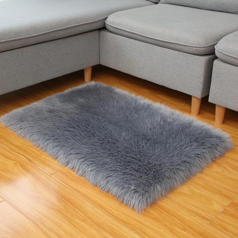 2021 Soft Fluffy Indoor Carpet - Long Pile Floor Mat for Bedroom 30x30cm