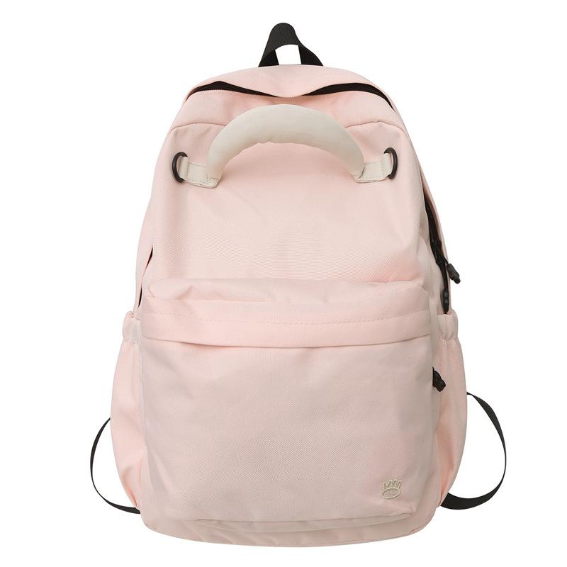 

5 New spring and summer dopamine color backpack large capacity junior high school students shoulder 30*14*39