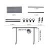 Over The Table Rod Stand Adjustable Length Suitable For Multi Table Size Metal Balloon Flower Arch Stand Decoration for Weddings