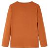 T-shirt enfants à manches longues cognac 92/104/116/128/140