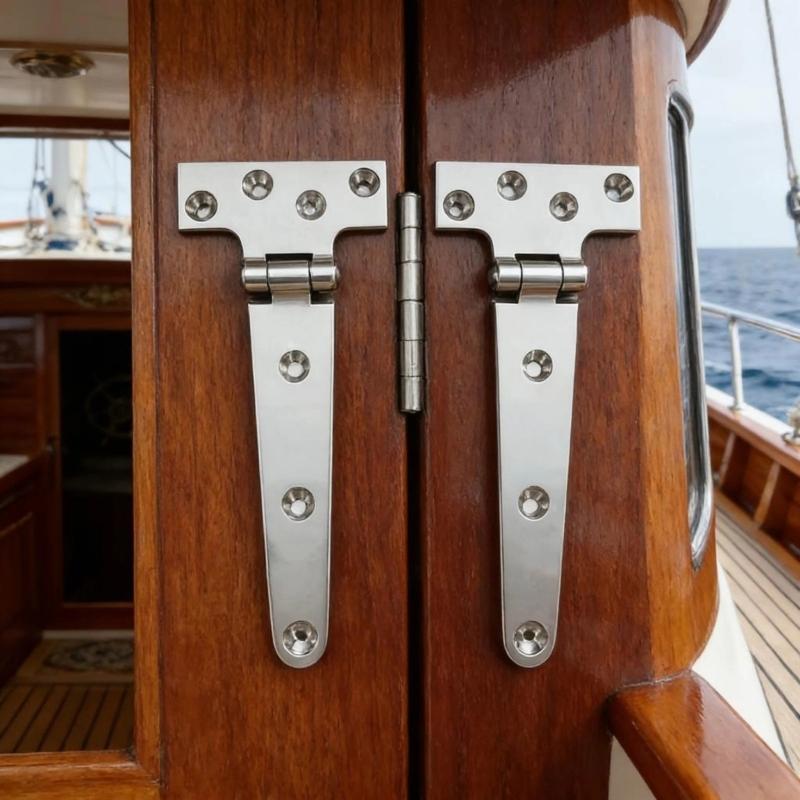 High Performances Marine T Hinge Make Of 316 Stainless Steel For Ship Window And Engine Covers Easy Installation Hinge