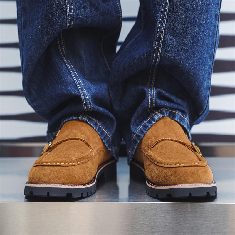 Fashion Retro Thick soled Men's Shoes Minimalist British style Office and Daily work Outdoor casual fashiona street shoes quality luxury