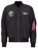 Winter Jacket Alpha Industries MA-1 TT Glow In The Dark (116102) Black (116102-03)