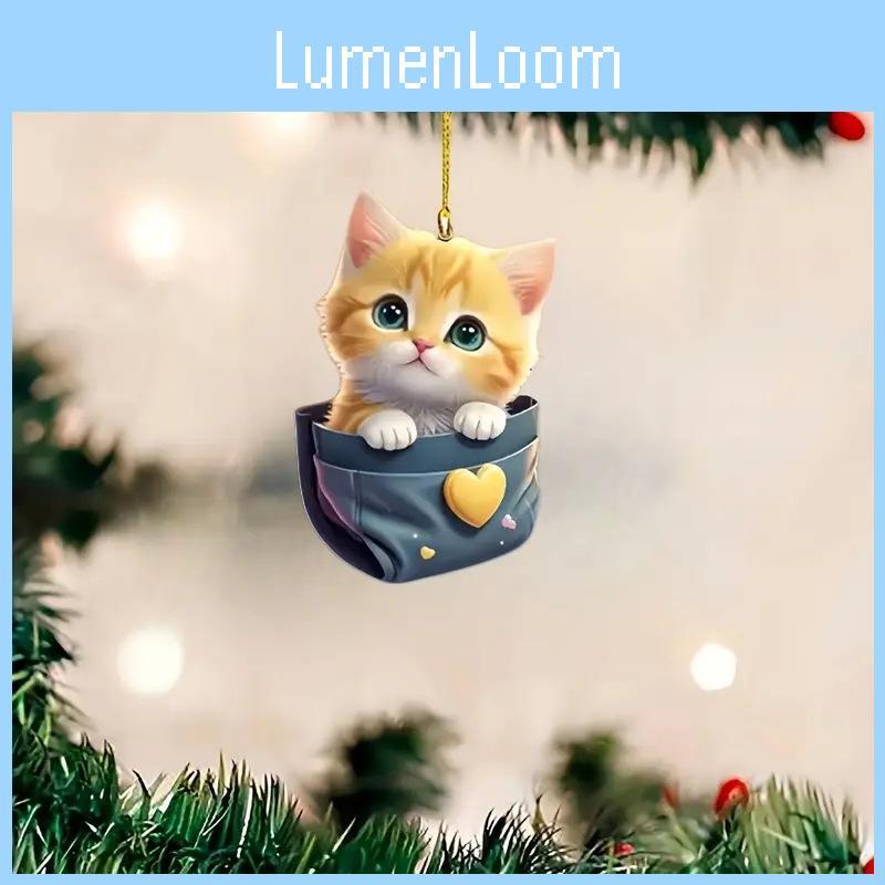 Cute Cartoon Animal Acrylic Hanging Decoration For Stylish Home And Car Decor