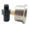 Fuel Pressure Gauge Liquid 0-100psi Oil Pressure Gauge 1/8" NPT + AN6 Adapter
