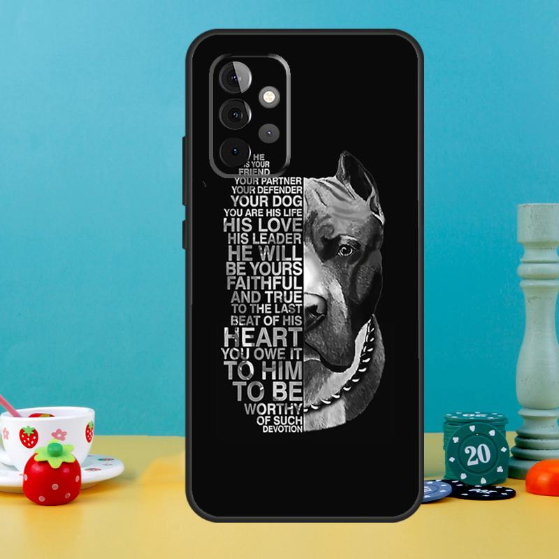 

Cute Pit Bull Dog Pitbull Case For Samsung Galaxy A14 A24 A34 A54 A12 A22 A32 A52 S A13 A33 A53 A51 A71 Phone Cover Samsung A54 5G