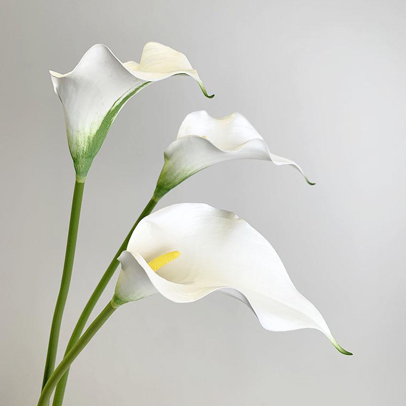 EVA Calla Lily Faux Flower Single Stem for Wedding Decor & Floral Arrangements
