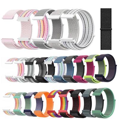 20/22mm Band For Galaxy Watch 7 6 5 / 3 / Watch 4 / 46mm / 42mm /Active 2 Strap Samsung Gear S4 Sport Nylon Bracelet Replacement Strap for Huawei GT3