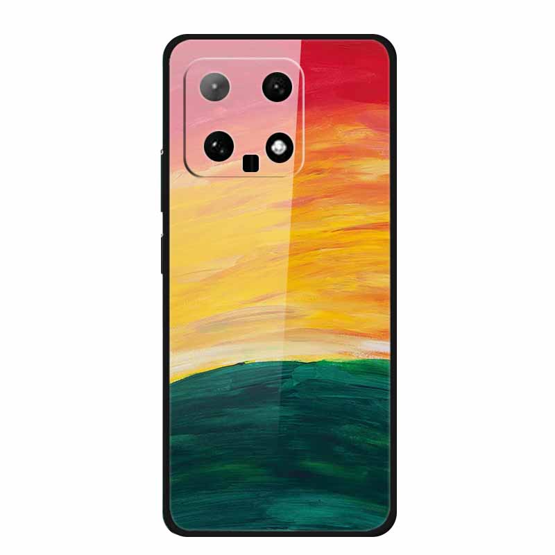 

Tempered Glass Hard Back Cover For Xiaomi 14 Protective Back Phone Case for Funda Xiaomi14 Marble Pattern Shell Fashion New Capa Xiaomi 14
