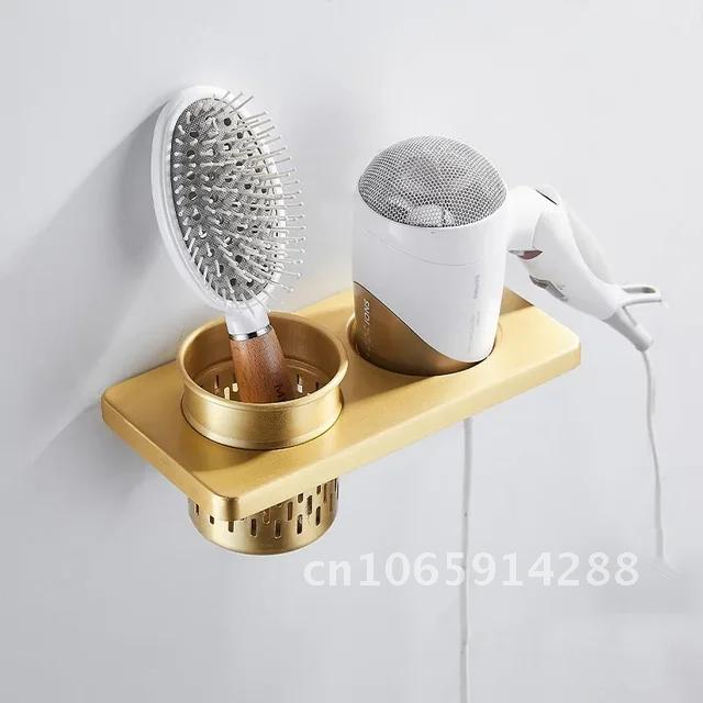 Space Gold Brushed Aluminum Towel Rack Bathroom Wall Bathroom Hardware Rack Towel Storage Holder Mounted Towel Pendant