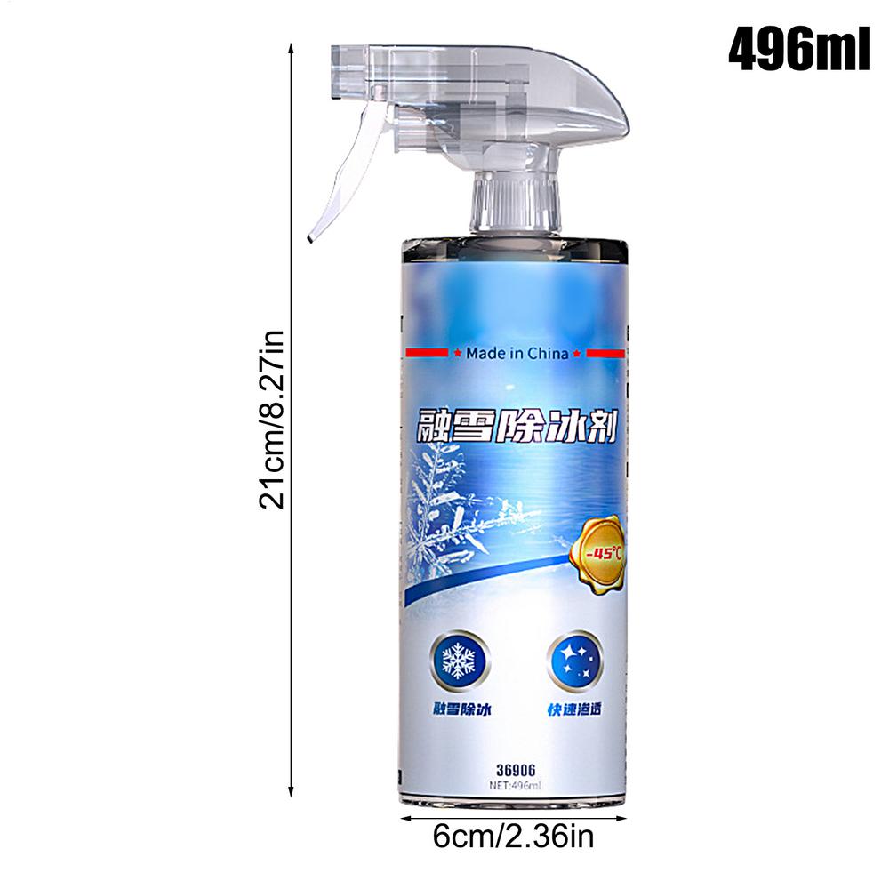 

Спрей для размораживания лобового стекла автомобиля, Спрей для таяния снега, Размораживатель лобового стекла, Спрей для быстрого таяния льда 496 мл, Размораживающий спрей против обледенения для автомобиля