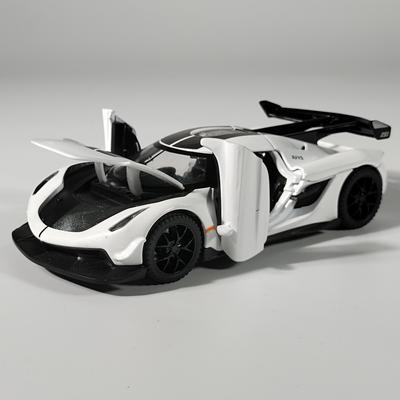 1:32 Jesko Super Sports Alloy Diecast Model Car Metal Rotor Door Sound & Light Miniature Mini GT Collection Birthday Present Boy