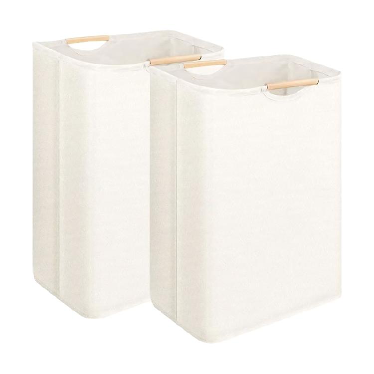 Gentle Cotton Linen Dirty Clothes Hamper With Reinforced Stitching And Huge Capacity For Everyday Laundry S