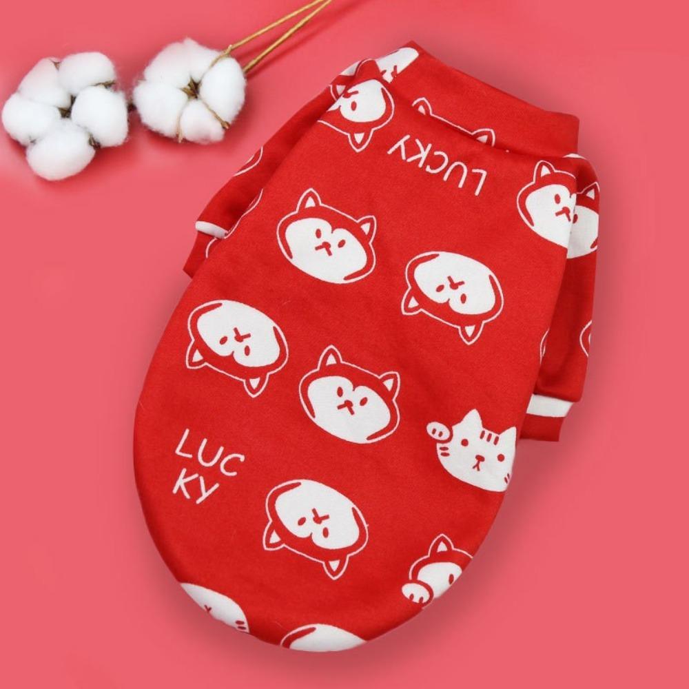 Pet Dou Cat Two-legged Clothing Sweater Spring Autumn Winter Pattern Dog Cat Teddy Clothing Supplies Dog Clothes